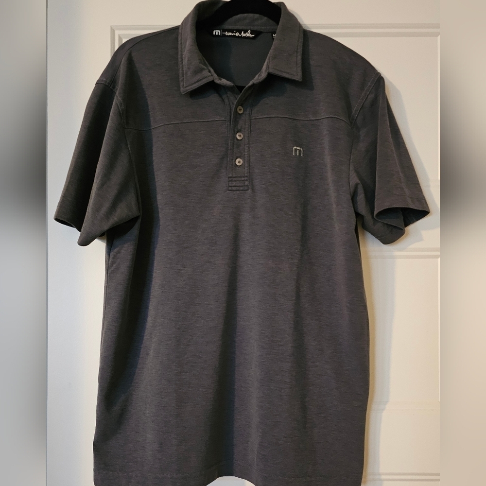Travis Mathew Gray Polo sz medium